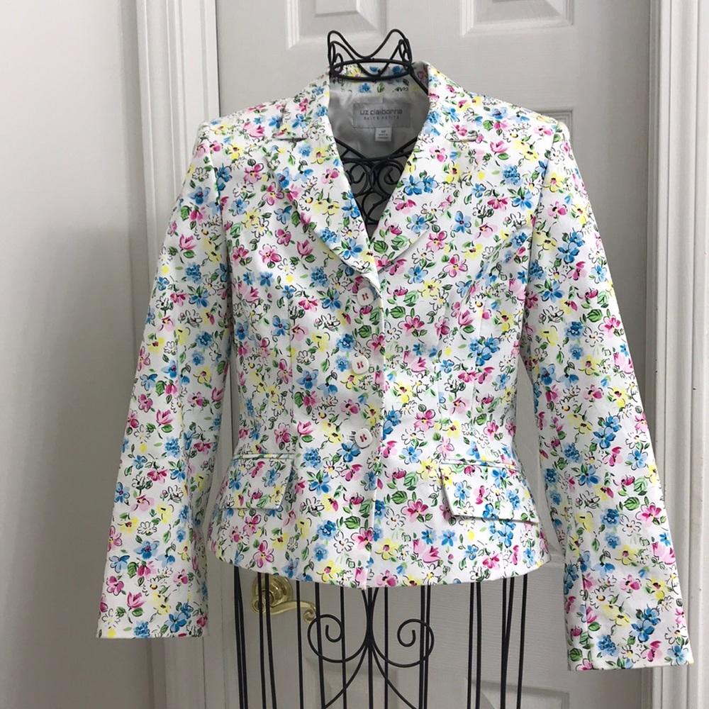 Spring floral blazer